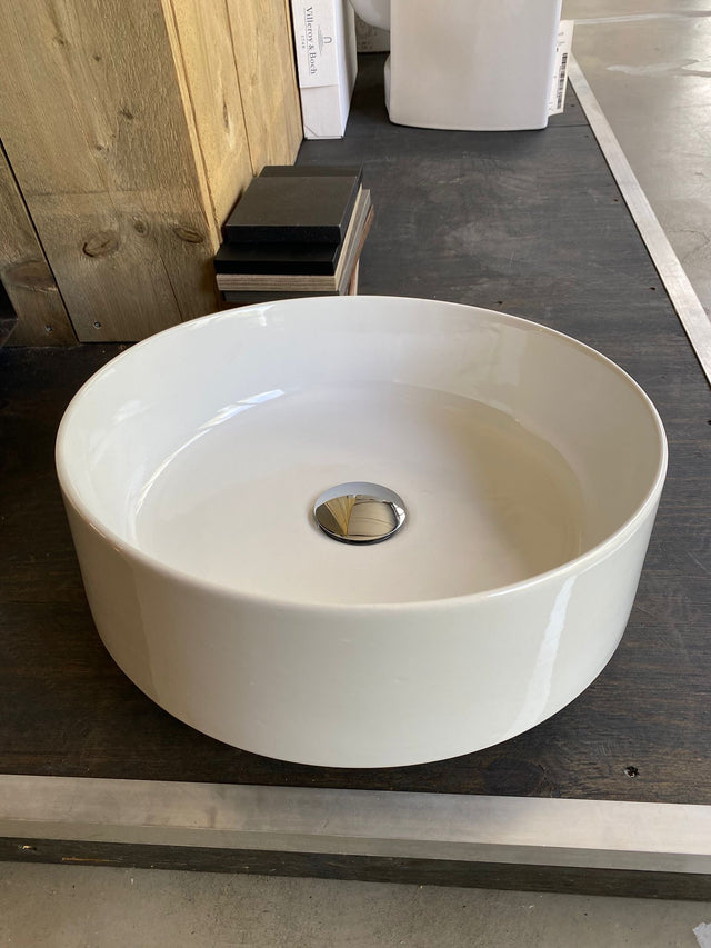 Showmodel Ink Yale rond opbouw waskom diameter 40cm glanswit