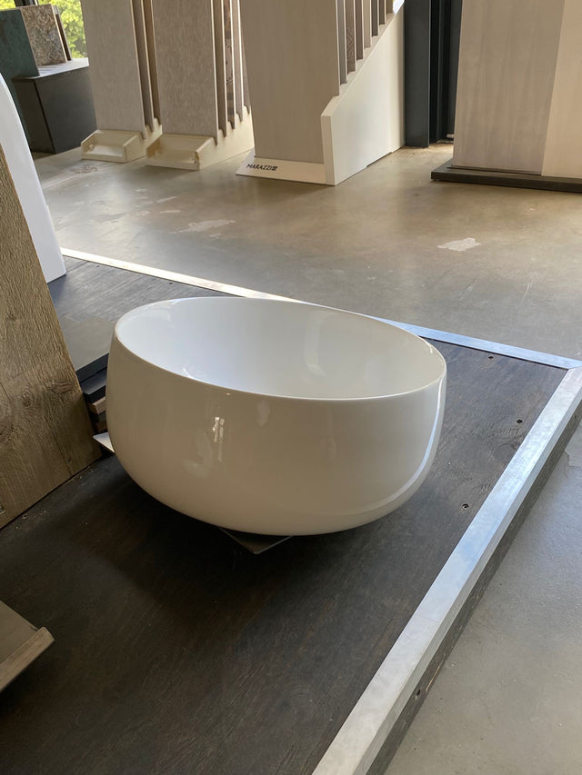 Showmodel Ink Disko opbouw waskom diameter 40cm keramiek glanswit