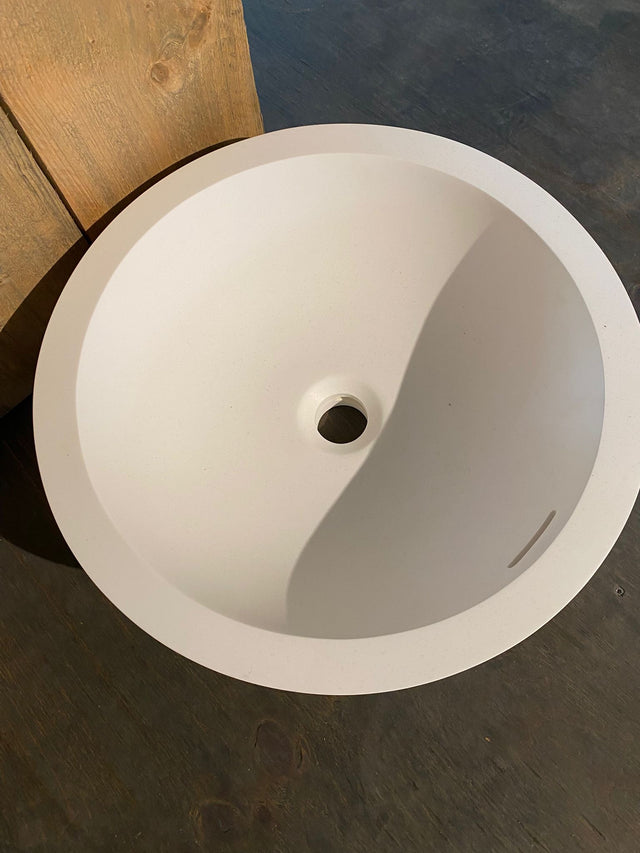 Showmodel Avella Round waskom diameter 42cm mat wit