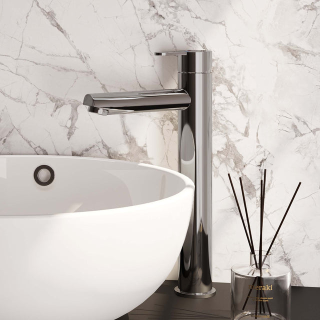 BRAUER Chrome Edition verhoogde opbouw wastafelmengkraan model D chroom