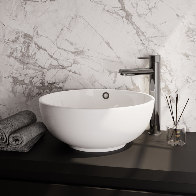 BRAUER Stripe verhoogde opbouw wastafelmengkraan model A chroom 5-CE-002-HD7