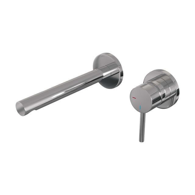 BRAUER Chrome Edition inbouw wastafelmengkraan met rechte uitloop en rozetten model A1 chroom