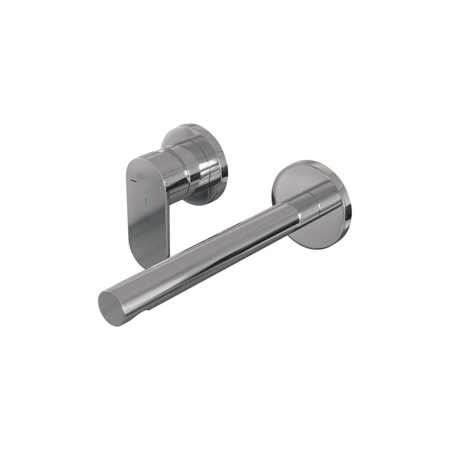 BRAUER Chrome Edition inbouw wastafelmengkraan met rechte uitloop en rozetten model C2 chroom