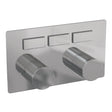 BRAUER Chrome Carving 3-weg inbouwthermostaat met drukknoppen met in- en afbouwdelen chroom