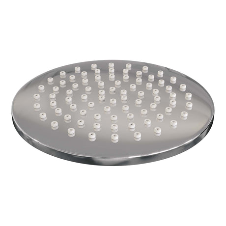 BRAUER Chrome Edition thermostatische inbouw regendouche met drukknoppen SET 67 met 20 cm douchekop en rechte muurarm en 3-standen handdouche en doucheslang en geïntegreerde glijstang chroom