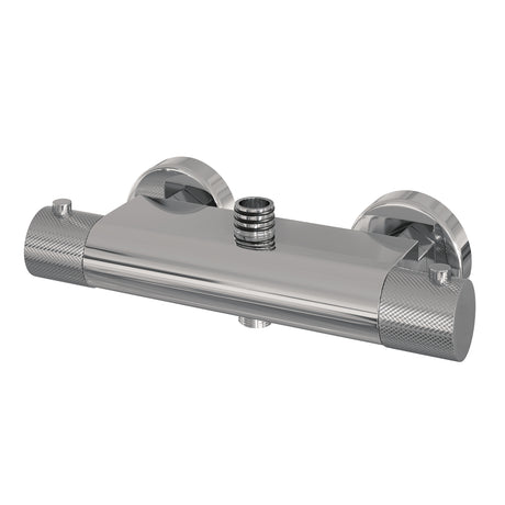 BRAUER Chrome Carving opbouw thermostatische regendouche SET 01 met 20 cm hoofddouche en staaf handdouche en doucheslang chroom