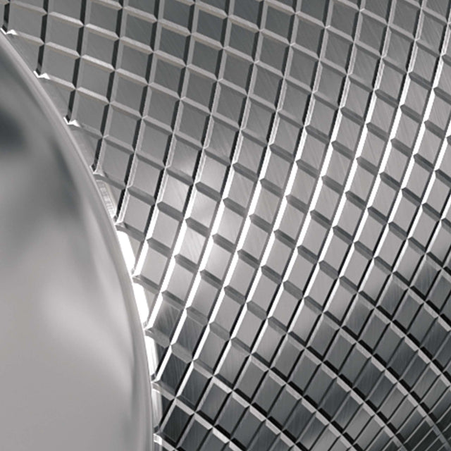 BRAUER Chrome Carving 3-weg inbouwthermostaat rond met in- en afbouwdelen chroom