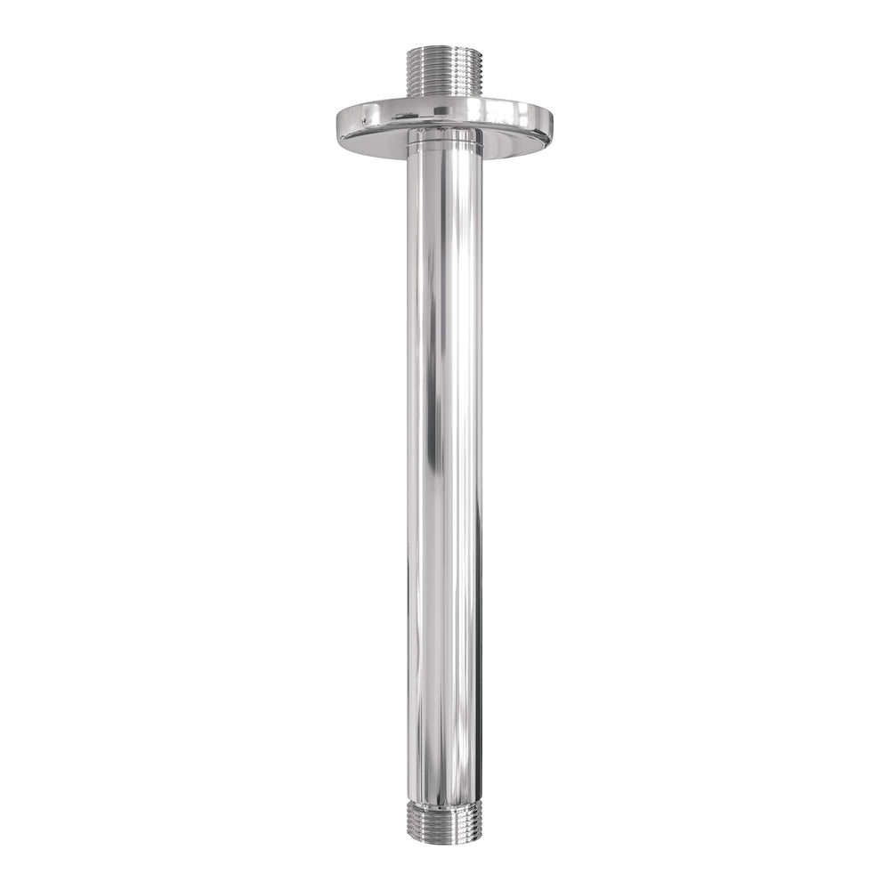 BRAUER Chrome Edition thermostatische inbouw regendouche 3-weg rond SET 83 met 20 cm douchekop en plafondarm en 3-standen handdouche en doucheslang en wandaansluitbocht chroom 5-CE-277