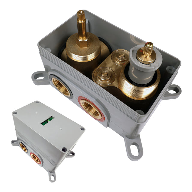 BRAUER Chrome Carving thermostatische inbouw regendouche 3-weg rond SET 93 met 20 cm douchekop en gebogen muurarm en 3-standen handdouche en doucheslang en geïntegreerde glijstang chroom 5-CE-311