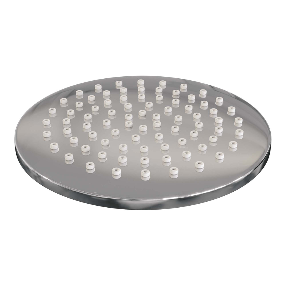 BRAUER Chrome Carving thermostatische inbouw regendouche 3-weg rond SET 93 met 20 cm douchekop en gebogen muurarm en 3-standen handdouche en doucheslang en geïntegreerde glijstang chroom 5-CE-311