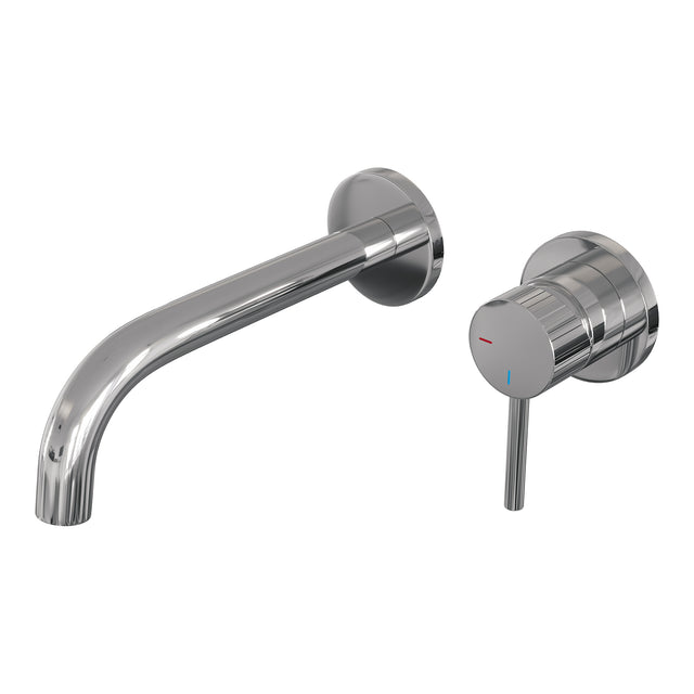 BRAUER Stripe inbouw wastafelmengkraan met gebogen uitloop en rozetten model A1 chroom 5-CE-328