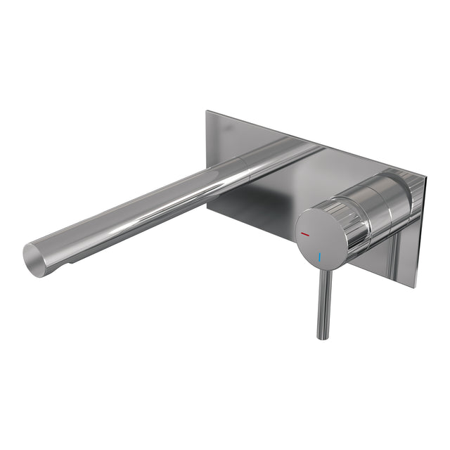 BRAUER Stripe inbouw wastafelmengkraan met rechte uitloop en afdekplaat model A1 chroom 5-CE-330