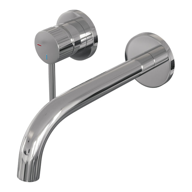 BRAUER Stripe inbouw wastafelmengkraan met gebogen uitloop en rozetten model A2 chroom 5-CE-332