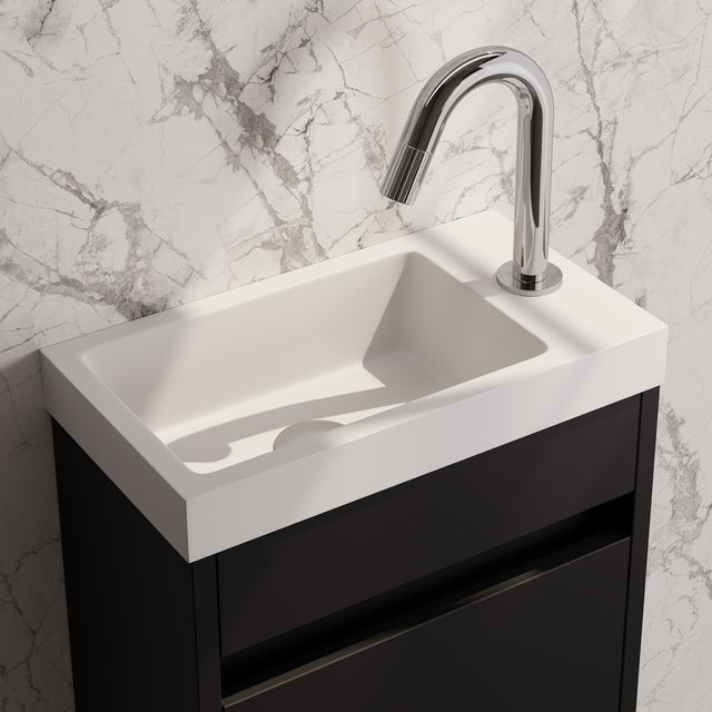 BRAUER Stripe opbouw fonteinkraan met gebogen uitloop chroom 5-CE-464