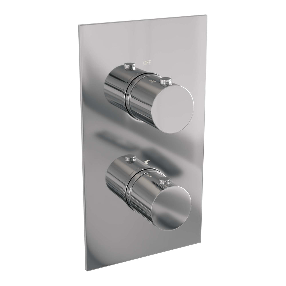 BRAUER Chrome Edition 3-weg inbouwthermostaat met in- en afbouwdelen chroom 5-CE-5100