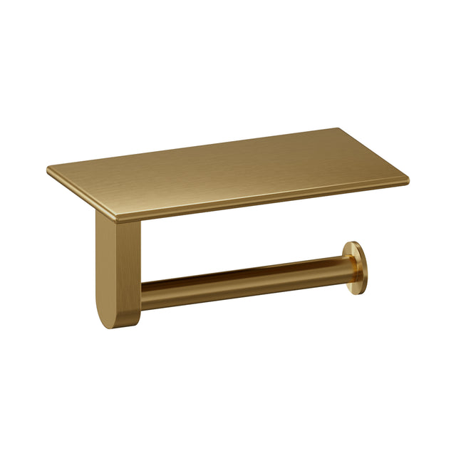 BRAUER Toiletrolhouder met planchet goud geborsteld PVD 5-GG-223