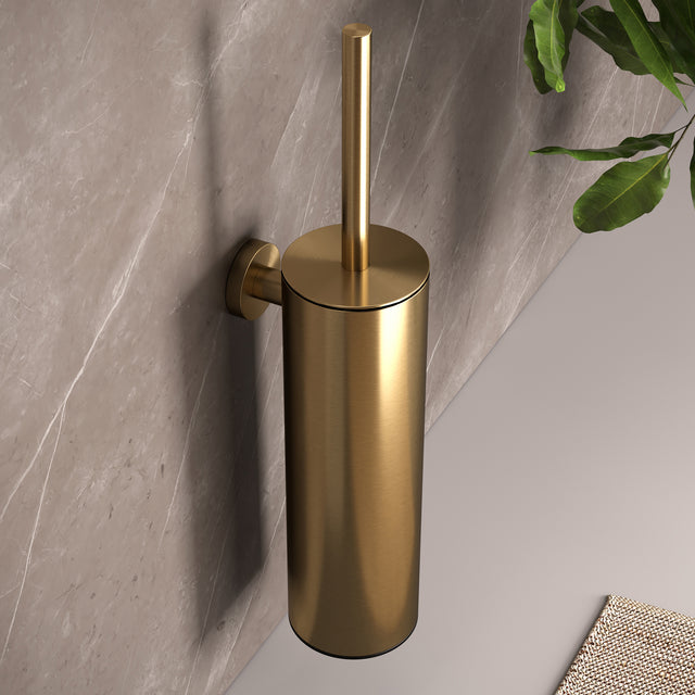 BRAUER Toiletborstelset hangend goud geborsteld PVD 5-GG-322