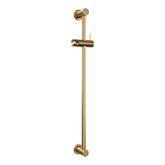 BRAUER Stripe opbouw baddouche thermostaatkraan SET 02 met glijstang en 3-standen handdouche en doucheslang goud geborsteld PVD 5-GG-341