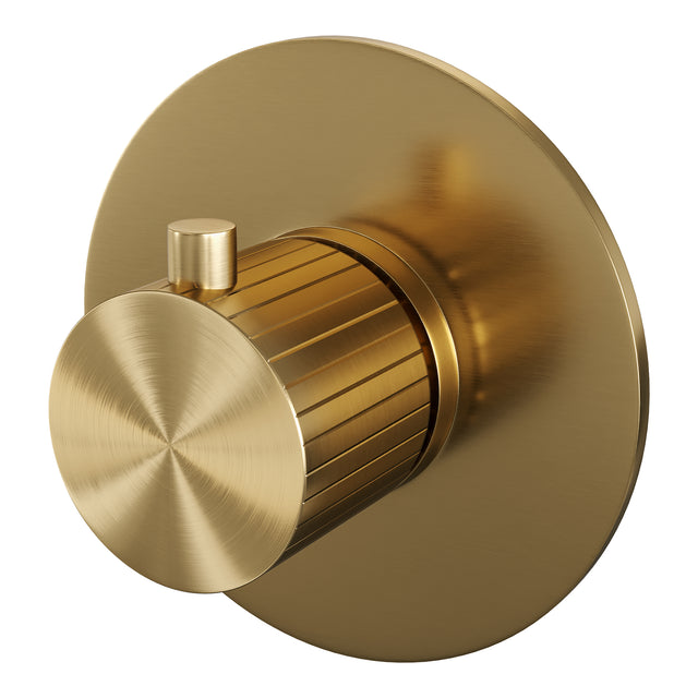 BRAUER Stripe losse inbouwthermostaat met in- en afbouwdelen goud geborsteld PVD 5-GG-351