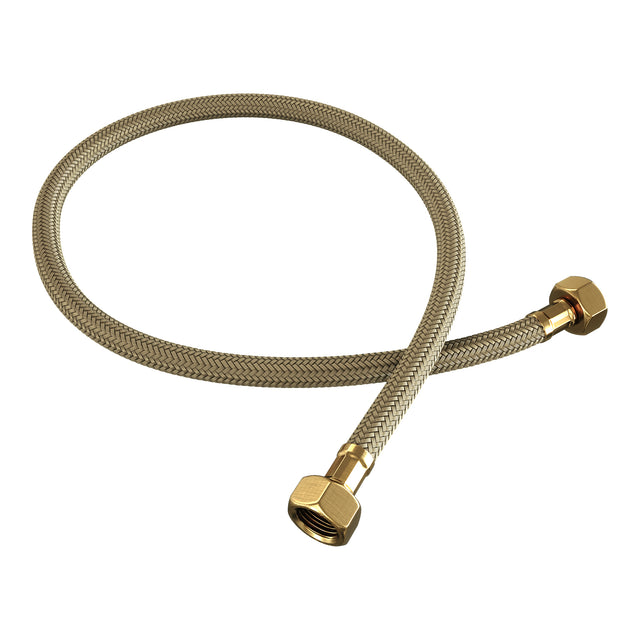 BRAUER Stripe hoekstopkraan compleet met slang goud geborsteld PVD 5-GG-462