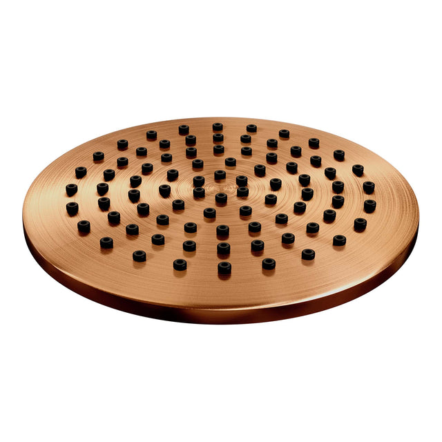 BRAUER Copper Edition thermostatische inbouw regendouche SET 13 met 20 cm douchekop en rechte muurarm en staaf handdouche en doucheslang en geïntegreerde glijstang koper geborsteld PVD