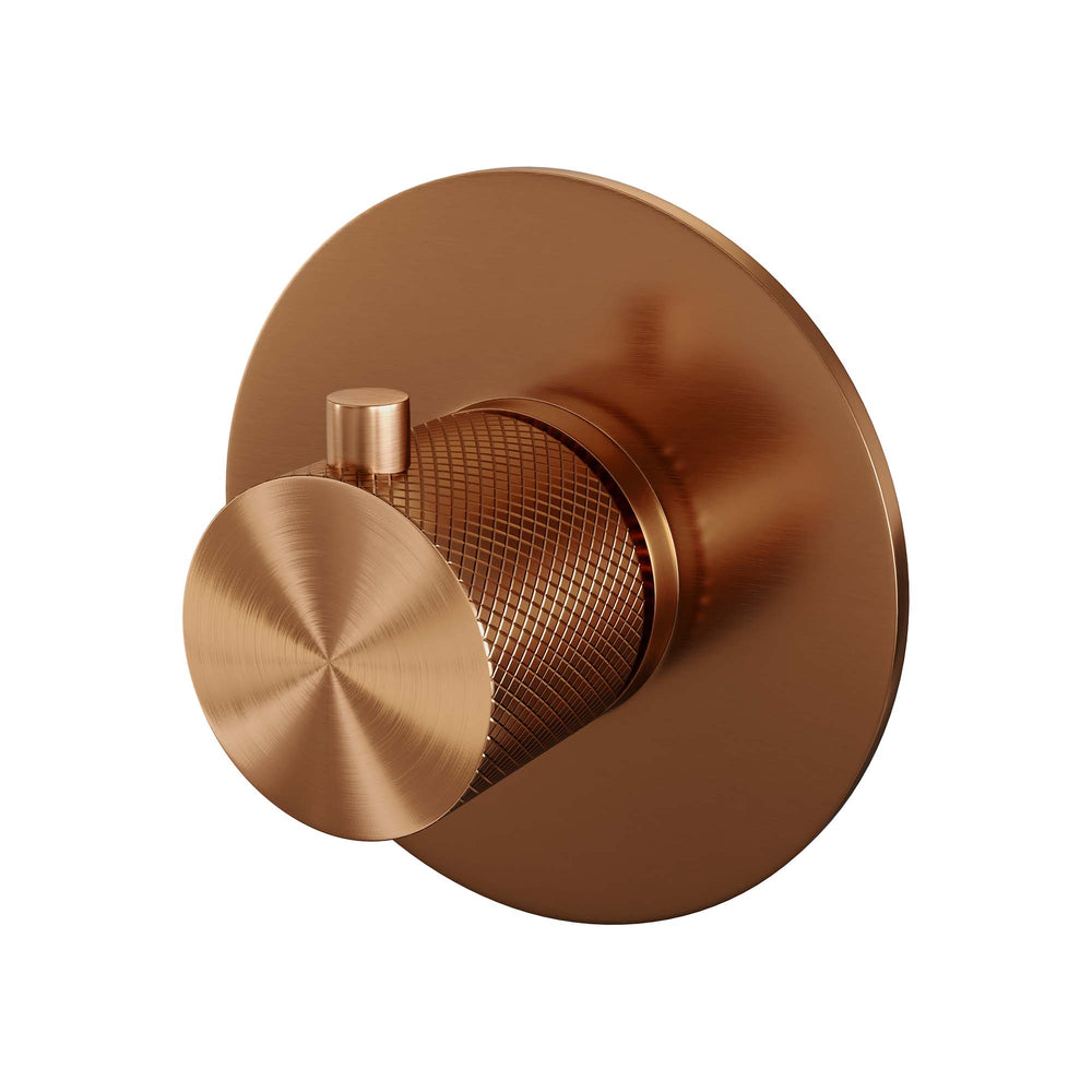 BRAUER Copper Carving losse inbouwthermostaat met in- en afbouwdelen koper geborsteld PVD 5-GK-090