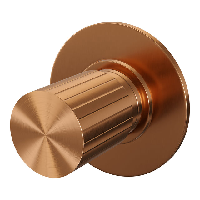 BRAUER Stripe losse inbouw stopkraan met in- en afbouwdelen koper geborsteld PVD 5-GK-352