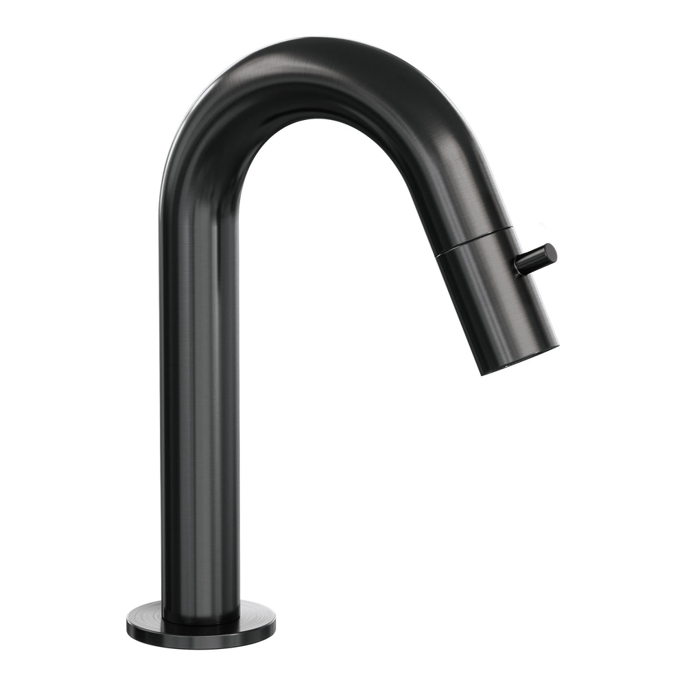 BRAUER Gunmetal Edition opbouw fonteinkraan met gebogen uitloop gunmetal geborsteld PVD 5-GM-320