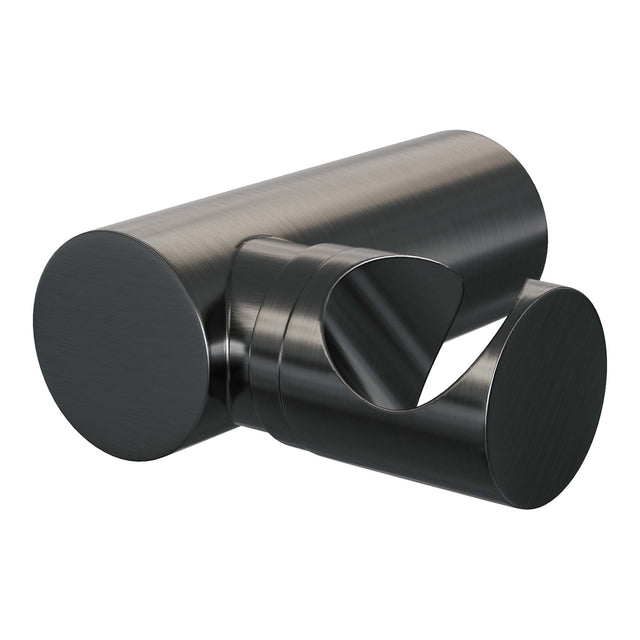 BRAUER Stripe opbouw baddouche thermostaatkraan SET 04 met wandhouder en 3-standen handdouche en doucheslang gunmetal geborsteld PVD 5-GM-343