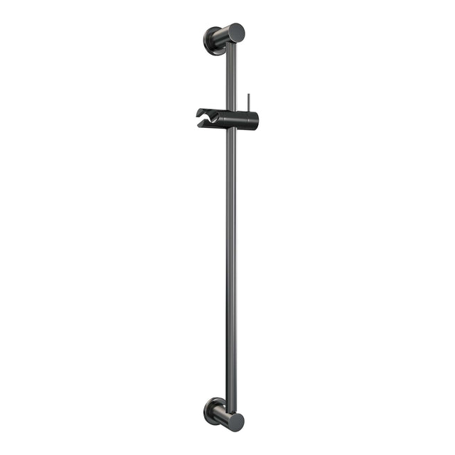 BRAUER Stripe opbouw douche thermostaatkraan SET 01 met glijstang en staaf handdouche en doucheslang gunmetal geborsteld PVD 5-GM-345
