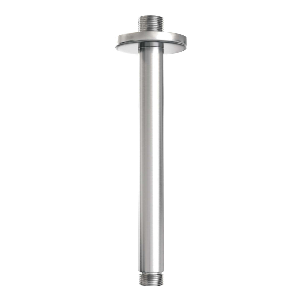 BRAUER Brushed Edition thermostatische inbouw regendouche 3-weg omstelling SET 48 met 30 cm douchekop en plafondarm en 3-standen handdouche en doucheslang en geïntegreerde glijstang RVS geborsteld PVD