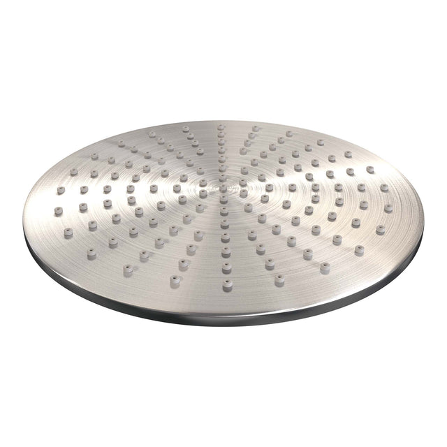 BRAUER Brushed Carving thermostatische inbouw regendouche 3-weg rond SET 88 met 30 cm douchekop en gebogen muurarm en staaf handdouche en doucheslang en geïntegreerde glijstang RVS geborsteld PVD 5-NG-306