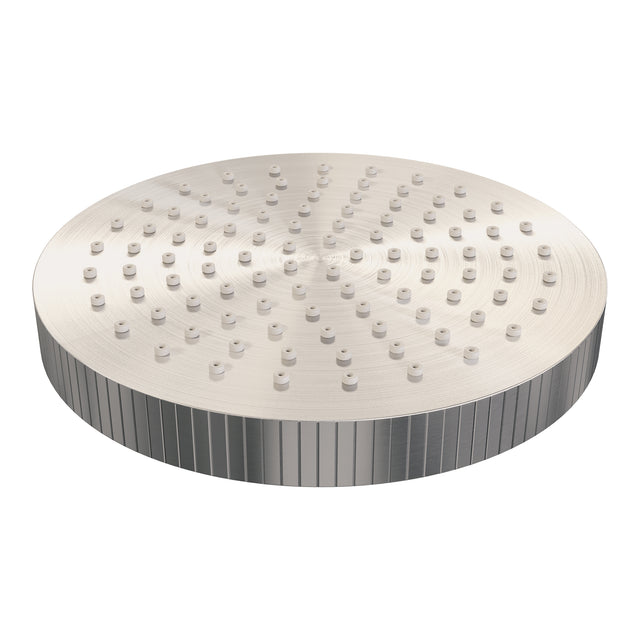 BRAUER Stripe thermostatische inbouw regendouche met drukknoppen SET 28 met 25 cm douchekop en rechte muurarm en 3-standen handdouche en doucheslang en wandaansluitbocht RVS-kleurig geborsteld PVD 5-NG-419