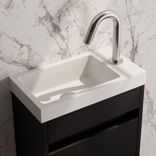 BRAUER Stripe opbouw fonteinkraan met gebogen uitloop RVS-kleurig geborsteld PVD 5-NG-464