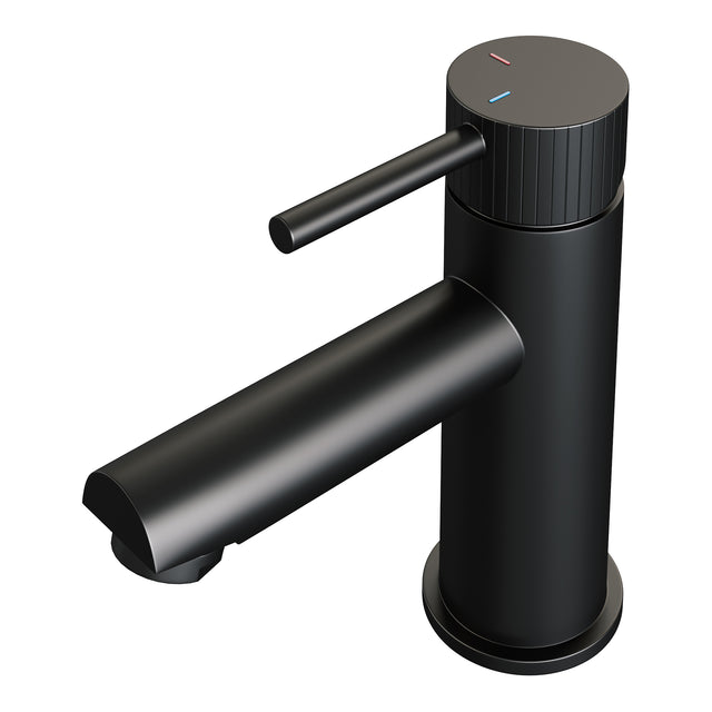 BRAUER Stripe lage opbouw wastafelmengkraan model A mat zwart 5-S-001-HD7