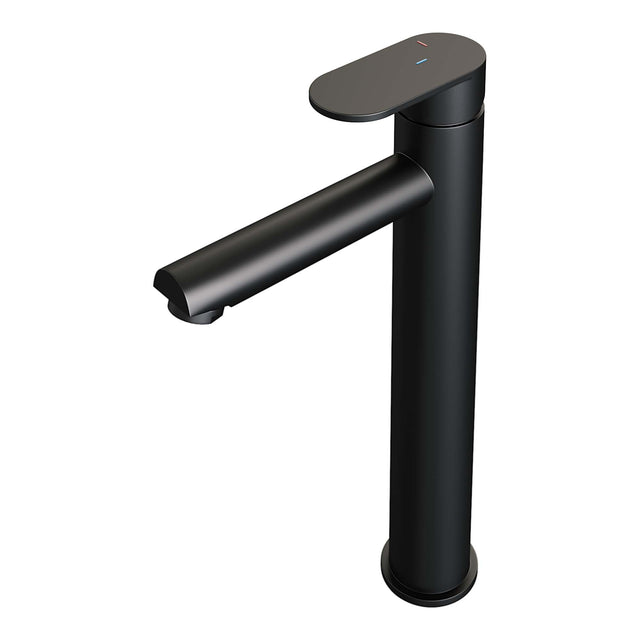 BRAUER Black Edition verhoogde opbouw wastafelmengkraan model C mat zwart