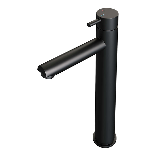 BRAUER Black Edition verhoogde opbouw wastafelmengkraan model B mat zwart