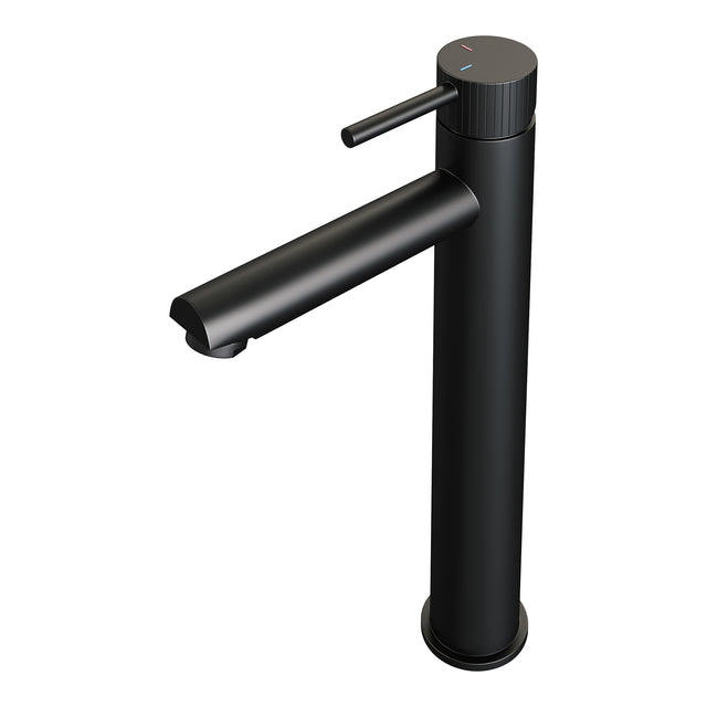 BRAUER Stripe verhoogde opbouw wastafelmengkraan model A mat zwart 5-S-002-HD7