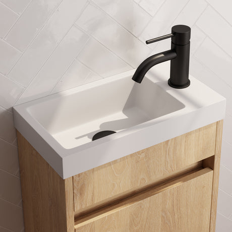 BRAUER Black Edition opbouw fonteinkraan mat zwart