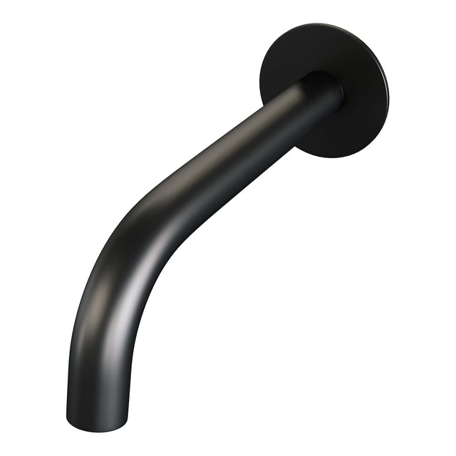 BRAUER Black Edition thermostatische inbouw badkraan SET 02 met uitloop en 3-standen handdouche en doucheslang en wandaansluitbocht mat zwart