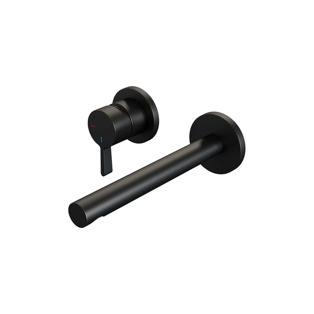 BRAUER Black Edition inbouw wastafelmengkraan met rechte uitloop en rozetten model E2 mat zwart