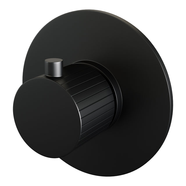 BRAUER Stripe losse inbouwthermostaat met in- en afbouwdelen mat zwart 5-S-351