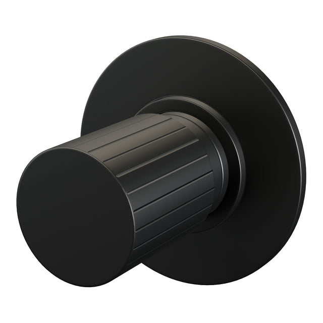 BRAUER Stripe losse inbouw stopkraan met in- en afbouwdelen mat zwart 5-S-352