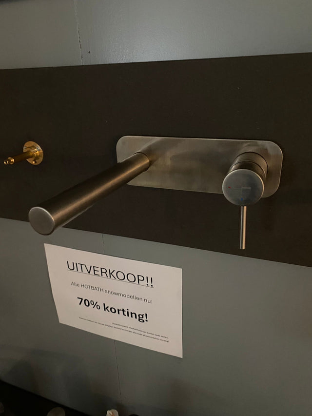 Showmodel Hotbath Buddy B006GN inbouw wastafelkraan geborsteld nikkel