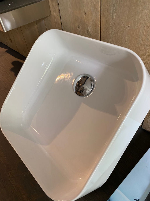 Showmodel Ink Yale vierkant opbouw waskom 39x37cm glanswit