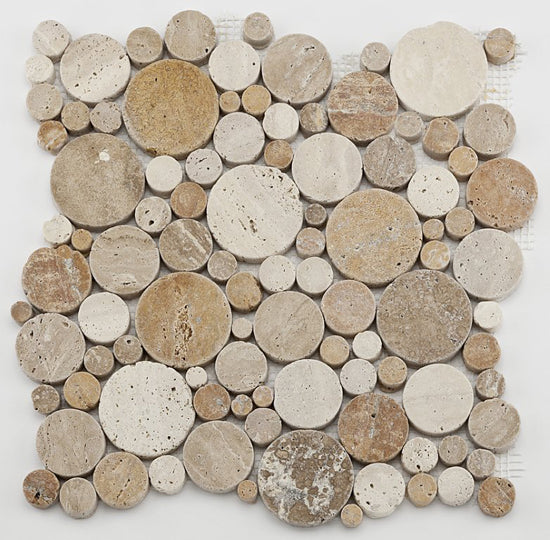 Baerwolf Circle gold beige white 30x30 CM-10001 10mm mat R10 f:varied