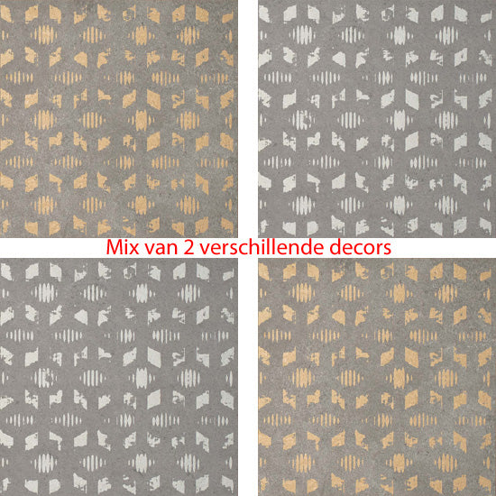 Quintessenza Superfici2 grigio 20x20 svn311m 10mm mat rett. dec.tracce 1