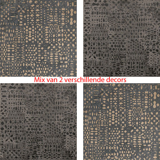 Quintessenza Superfici2 antracite 20x20 svn308m 10mm mat rett. dec.tracce 2