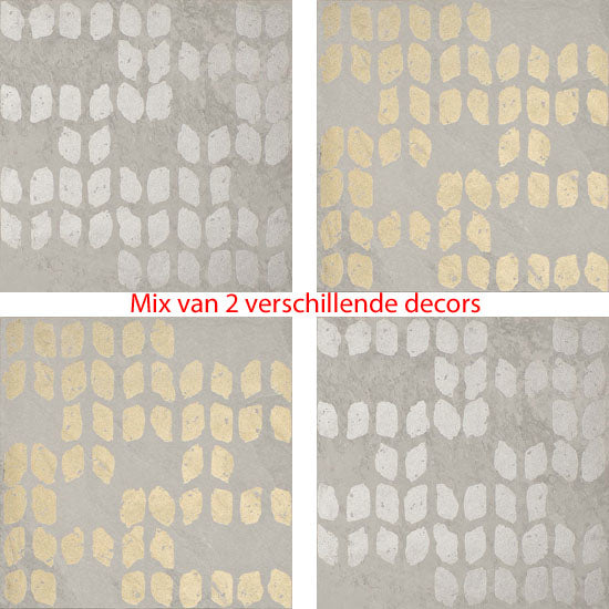 Quintessenza Superfici2 perla 20x20 svn302m 10mm mat rett. dec.tracce 3