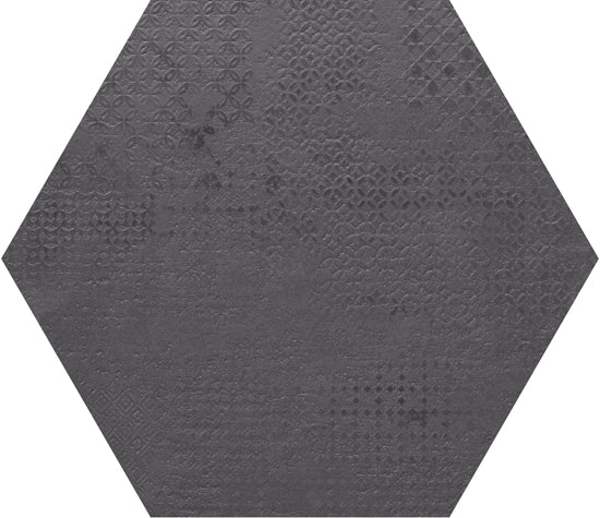 Ceramic-Apolo Essence negro 51x60 hex1002 10mm sem.pol.rett. R10 dec.